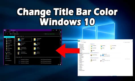 Get Rid of White Title-bar in Windows 10 - A Complete Tutorial