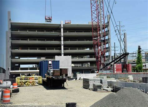 Stamford’s new train station parking garage going up ‘like building a ...