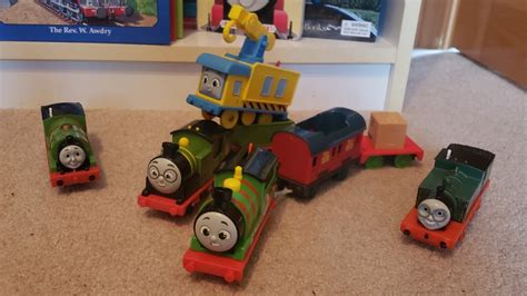 Unboxing Thomas and Friends All Engines Go Motorized Whiff & Percy's Mail Delivery Pack - YouTube