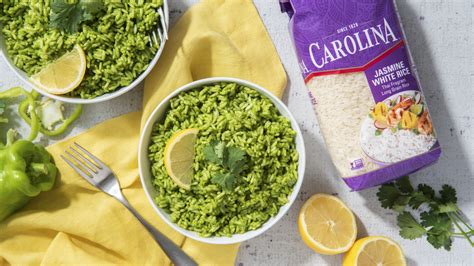 Zesty Green Poblano Rice Recipe With Jasmine | Carolina® Rice