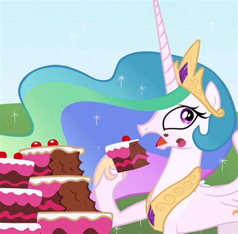 Celestia Eating Cake | My Little Pony: Friendship is Magic | Know Your Meme