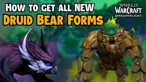 How to get the NEW Druid Bear Forms in 10.2 | Wow Dragonflight - YouTube