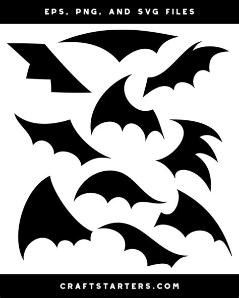 Bat Wing Silhouette Clip Art