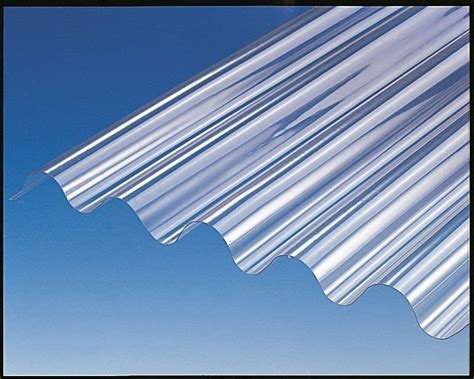 Bayer / GE Polycarbonate Sheet , Corrugated Greenhouse Panels High Strength