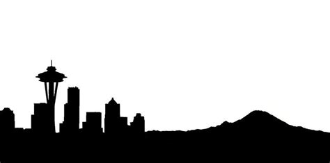 Seattle Skyline Outline - ClipArt Best