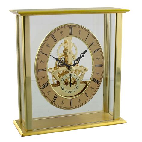 Wm.Widdop Skeleton Modern Mantle Clock WID-W2615-16 | eBay