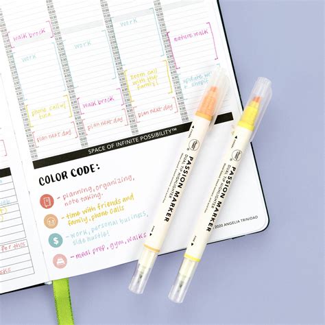 4 Color Coding Planner Tips to Keep You Organized with Passion Markers | Color coding planner ...