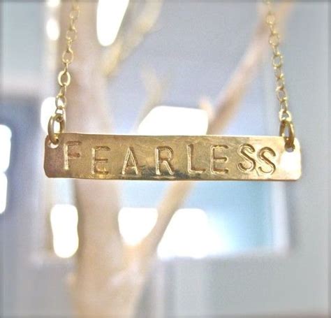 FEARLESS Necklace Long Gold Horizontal Bar - Etsy | Gold long necklace, Long necklace, Taylor ...