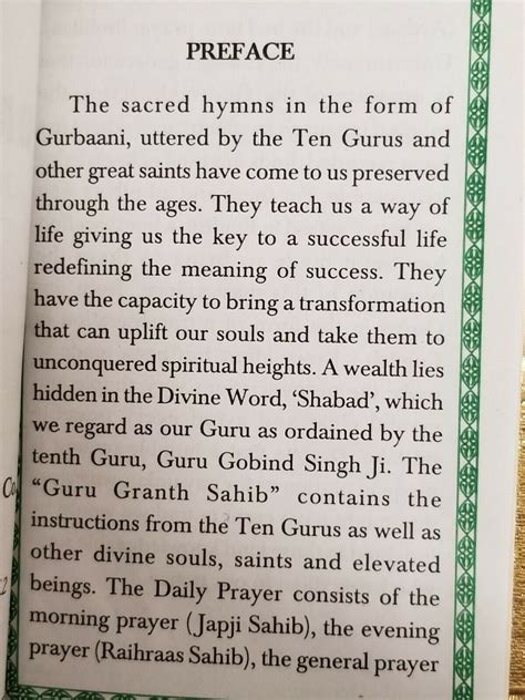Sikh Daily Prayer Japji Rehras Sahib Bani Gurmukhi Transliteration Eng ...