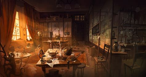 Study with a laboratory by kinnas on DeviantArt