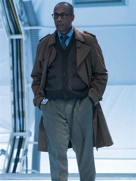 Joe Morton Justice League Brown Trench Coat - New American Jackets