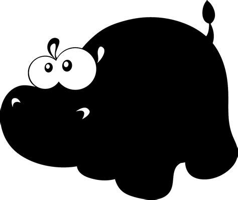 Silhouette Hippopotamus Drawing - hippo png download - 1200*1010 - Free Transparent Silhouette ...