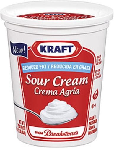 Kraft Reduced Fat Sour Cream - 16 oz, Nutrition Information | Innit