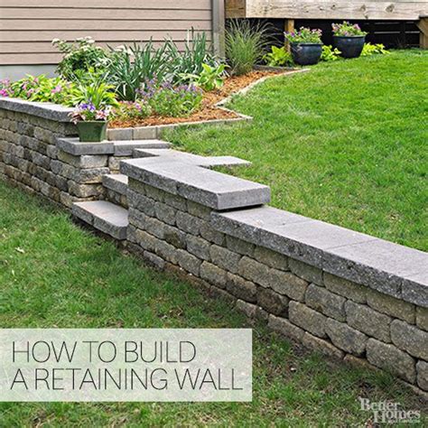 How to Build a Retaining Wall | Better Homes & Gardens