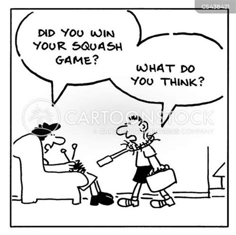 Squash Game Cartoons and Comics - funny pictures from CartoonStock