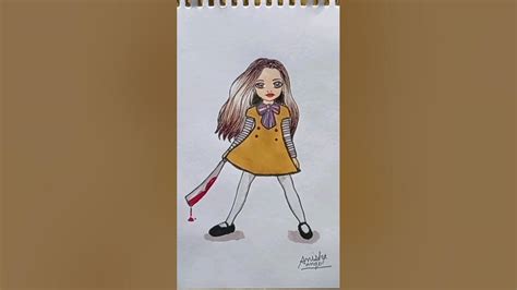 Dolls M3gan Drawing #shorts #drawing #easydrawing #youtubeshorts # ...