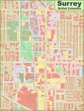 Surrey Map | British Columbia, Canada | Detailed Maps of Surrey