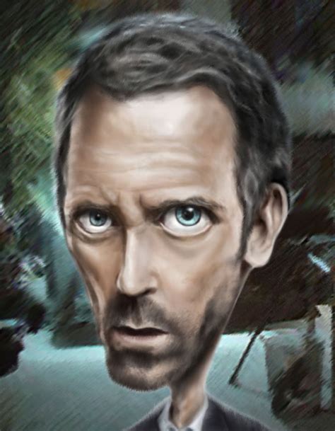 Hugh Laurie - Dr. House Cartoon on Behance House Plans One Story, Best ...