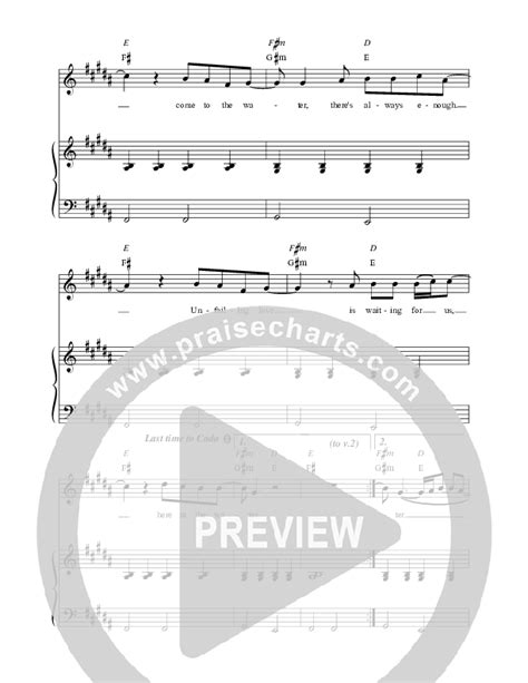 Come To The Water Sheet Music PDF (Chris Sayburn) - PraiseCharts