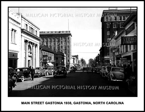 Main Street ( Main Avenue ) Gastonia 1938, Gastonia, NC – Millican Pictorial History Museum