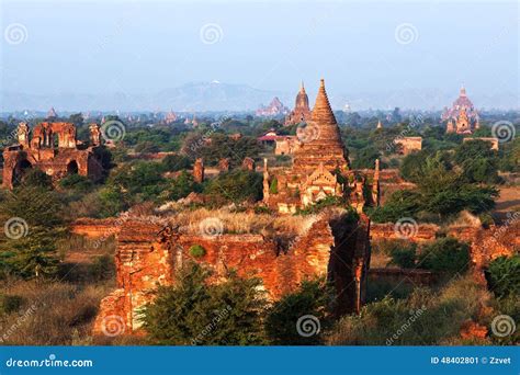 Bagan Archaeological Zone, Myanmar Stock Image - Image of national ...