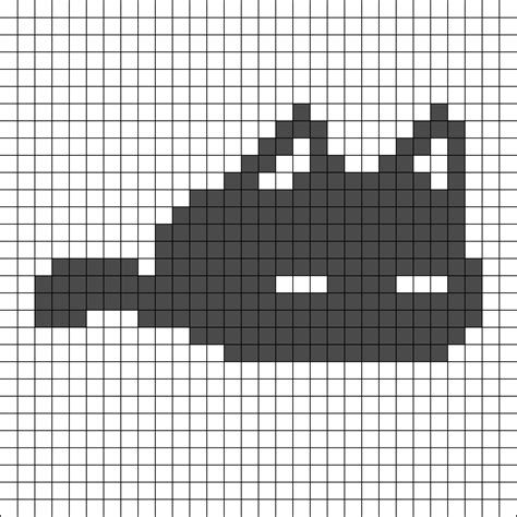 Omori Mewo Cat Perler Bead Pattern | Bead Sprites | Characters Fuse Bead Patterns Easy Perler ...