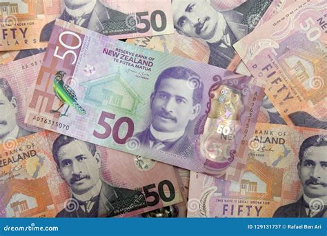 New Zealand Currency Notes Background Stock Image - Image of stack, business: 129131737