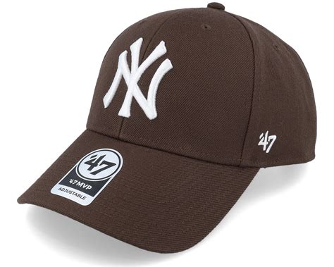 New York Yankees Mvp Brown Adjustable - 47 Brand caps - Hatstoreworld.com