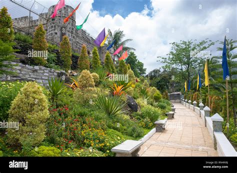 Fort San Andres Colorful Garden Walkway - Romblon Island, Philippines Stock Photo - Alamy