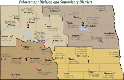 South Dakota Districts Map