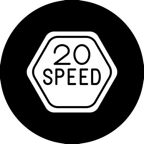 Speed Limit Vector Icon Design 22982410 Vector Art at Vecteezy