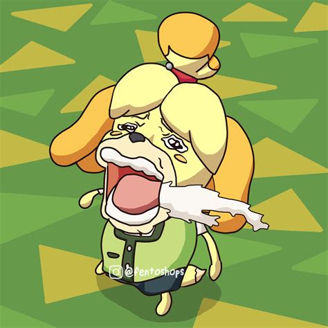 Isabelle as the Crying Chopper meme by me : r/gaming