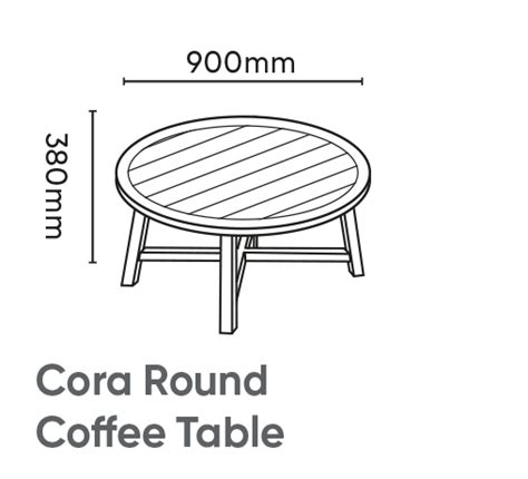 Kettler Cora Coffee Table 90 cm Round
