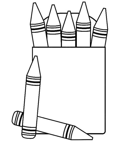 Crayon Box Coloring Sheet Coloring Pages