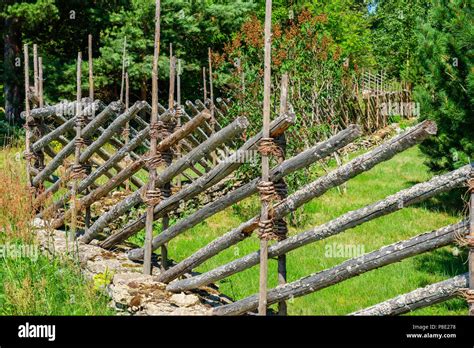 Roundpole Fence High Resolution Stock Photography and Images - Alamy