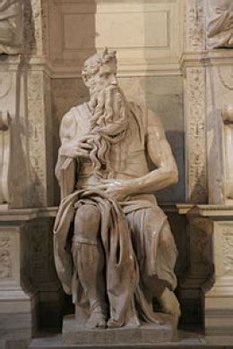 Why does Michelangelo's sculpture of Moses have horns?