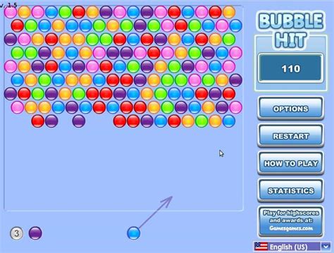 Bubble Hit game - FunnyGames.biz