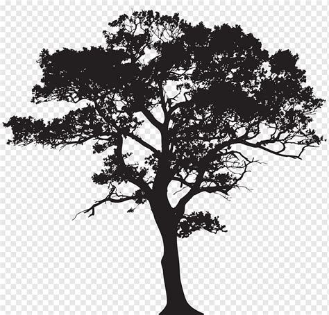 Silhouette Tree, mural, animals, branch, mural png | PNGWing