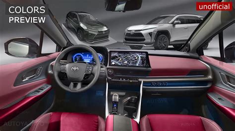 Sixth Gen 2024 Toyota RAV4 Digitally Shows Its Colorful and Techy Cockpit Goods - autoevolution