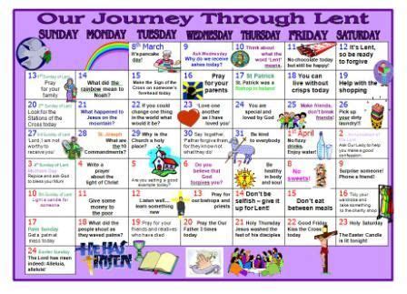 lent bible story calendar for kids - Google Search | Easter sunday ...