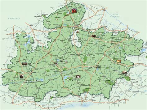 Map of Madhya Pradesh - Mapsof.Net