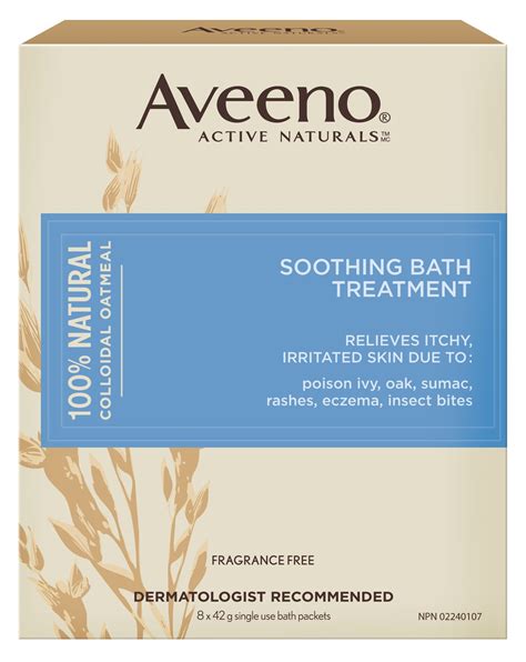 Buy Aveeno Soothing Bath Soak, 100% Natural Colloidal Oatmeal, & of Dry ...