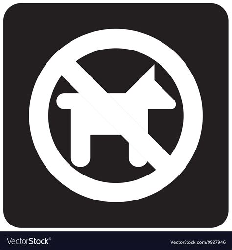 No dogs sign Royalty Free Vector Image - VectorStock