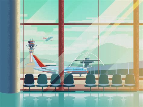 Airport Terminal | Scenery background, Anime background, Episode interactive backgrounds