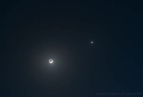 The Moon and Venus in the western sky - Joseph Caruana's Chronicles