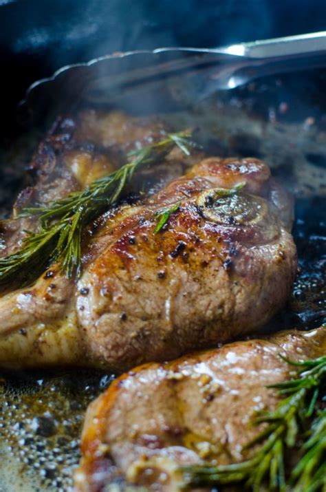 Garlic Rosemary Lamb Steaks - Mooshu Jenne