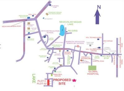 Shree Shree Siva Flats Location Map Perumbakkam, Chennai