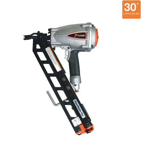 Paslode Pneumatic 3-1/2 in. 30° PowerMaster Plus Clipped-Head Framing Nailer-501000 - The Home Depot