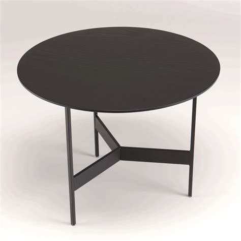 Table basse ronde 50 cm bois noir CORUMBA | Tables basses | Pier Import