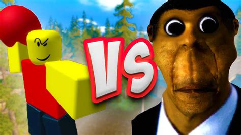 OBUNGA VS ROBLOX BALLER [Nextbot battle] - Who'll win? - YouTube